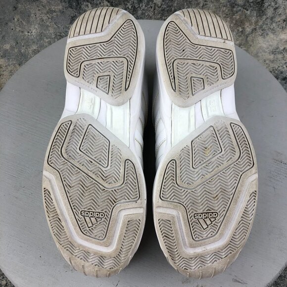 Adidas  Men's Size 9 Pro Model 2G Low Triple White Lace-Up Low Top Sneakers - Picture 10 of 15